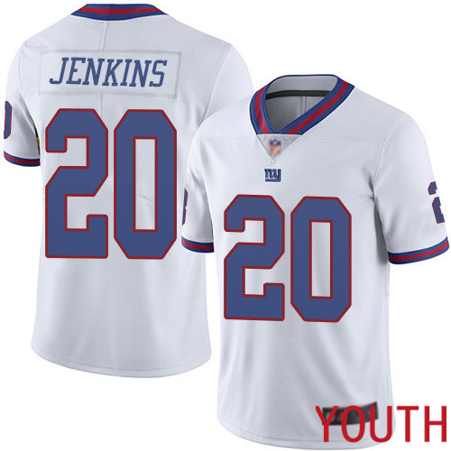 Youth New York Giants #20 Janoris Jenkins Limited White Rush Vapor Untouchable Football NFL Jersey